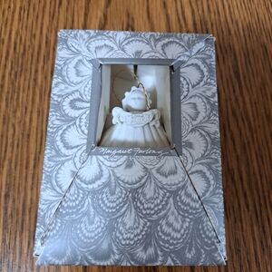 Margaret Furlong Porcelain Angel Shell Ornament 1995 In Original Box